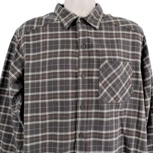 Columbia Button-Down Long Sleeve Plaid Shirt Large
